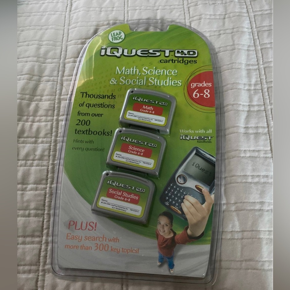 Leap Frog IQUEST 4.0 - Grade 6-8 Math Science Social Studies NIP